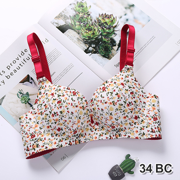 BRA024WF-34B 白碎花/34BC