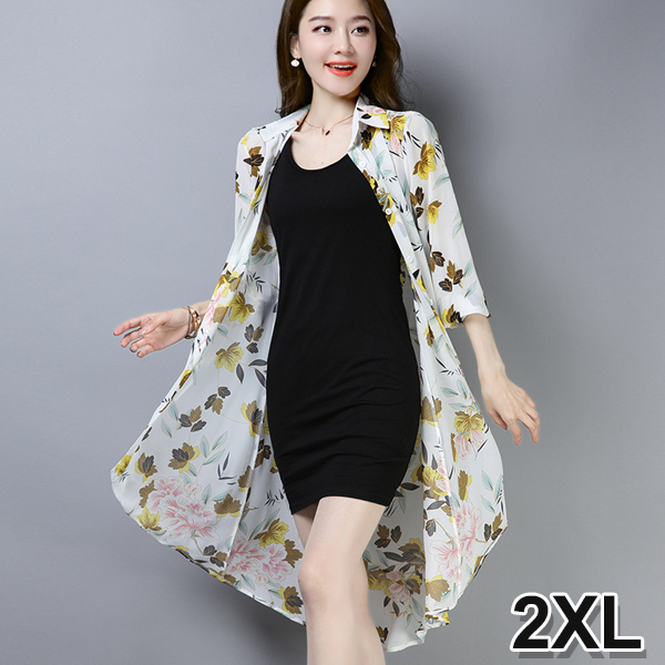 TST137TF-2XL 樹葉黃花/2XL