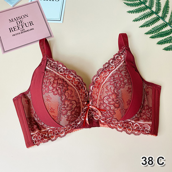 BRA029DR-38C 酒紅/38C